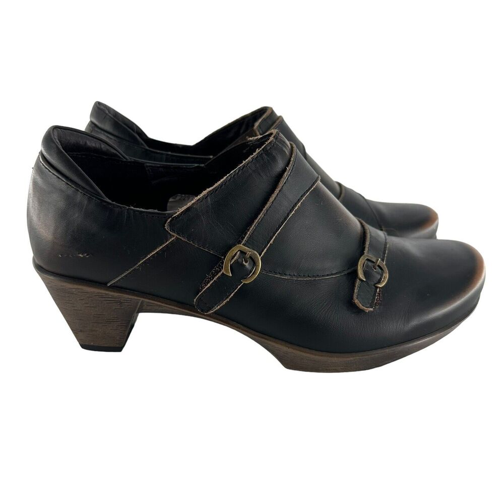 Naot Shoe Womens 38 Brown Heels Present Distressed Leather Comfort US Size 7